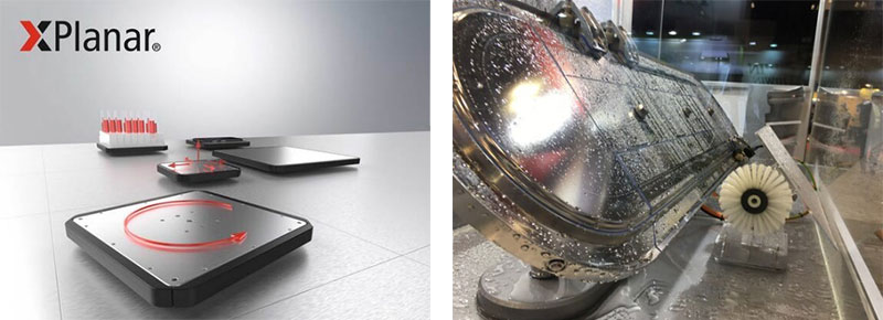 写真:「XPlanar」(左)と「XTS Hygienic」(右)